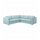 Option: VIMLE Corner sofa, 4-seat, Saxemara light blue