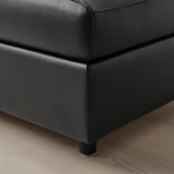 VIMLE Corner sofa, 4-seat, with open end with headrests/Grann/Bomstad black