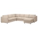 Option: VIMLE Corner sofa, 5-seat, with chaise longue/Hallarp beige