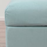 VIMLE Footstool with storage, Saxemara light blue