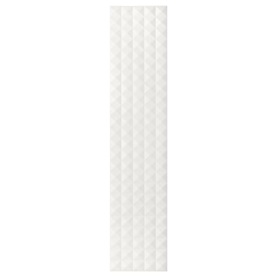 VINGROM Door with hinges, Resjön white, 50x229 cm