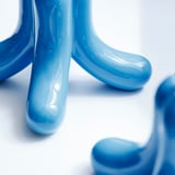 VINTERFINT Candlestick, light blue, 11 cm