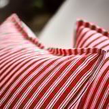 VINTERFINT Cushion cover, striped red/white, 50x50 cm
