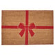 VINTERFINT Door mat, bow coir/red, 60x90 cm