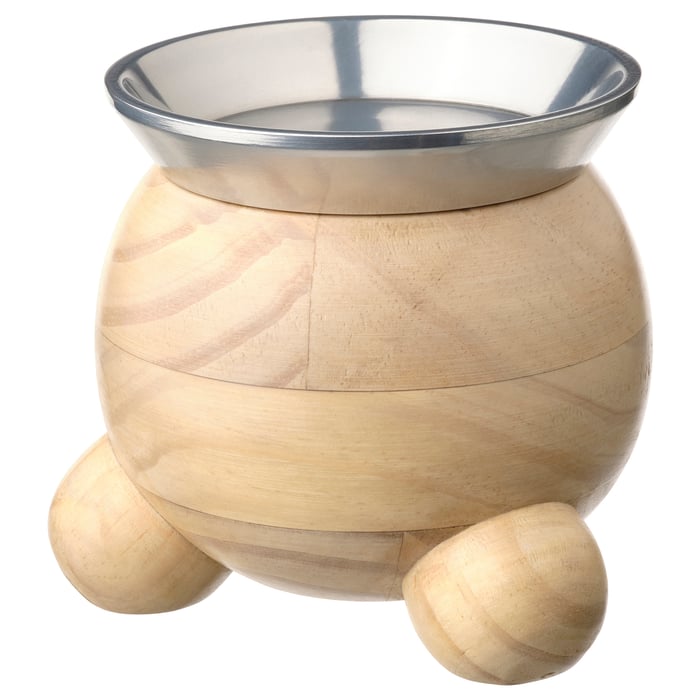 VINTERFINT pillar candle holder, pine, 11 cm IKEA