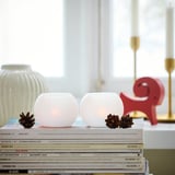 VINTERFINT Tealight holder, frosted glass white, 7 cm