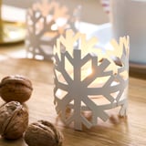 VINTERFINT Tealight holder, white, 8 cm