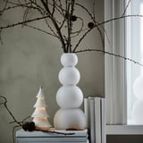 VINTERFINT Vase, frosted glass/white, 32 cm