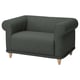 Option: VISKAFORS 1,5-seat armchair, Lejde/grey/green birch