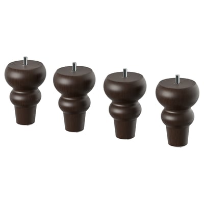 VISKAFORS Legs for sofa, brown