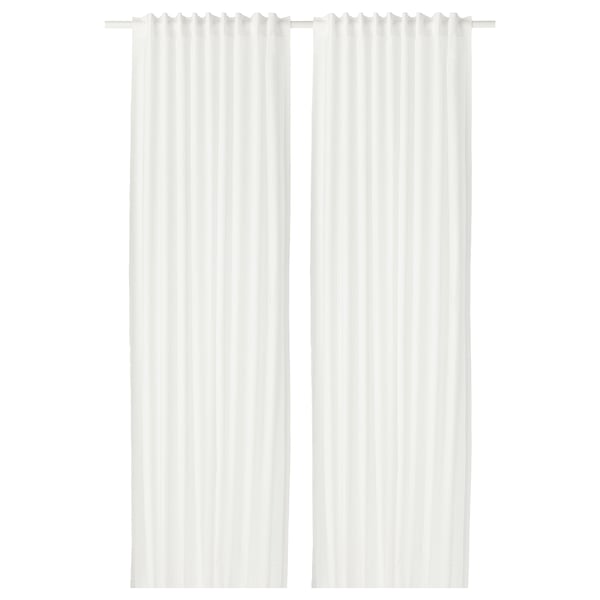 Vivan Curtains 1 Pair White Ikea