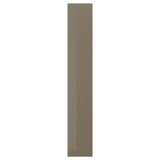 VOXTORP Cover panel, high-gloss dark grey-brown, 39x240 cm