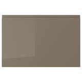 VOXTORP Drawer front, high-gloss dark grey-brown, 60x40 cm