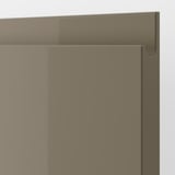 VOXTORP Drawer front, high-gloss dark grey-brown, 80x10 cm