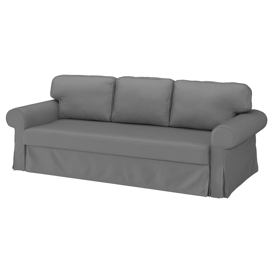 VRETSTORP 3seat sofabed, Remmarn light grey IKEA