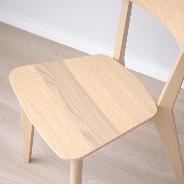 YPPERLIG / LISABO Table and 4 chairs, ash/ash, 200x90 cm