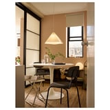 ZEBRASÄV Pendant lamp, white/plastic, 46 cm
