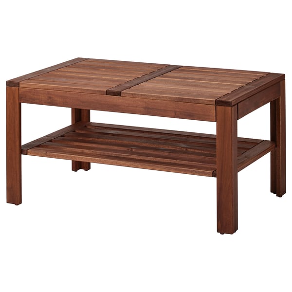 Applaro Masă Cafea Exterior Vopsit Maro 90x55 Cm Ikea