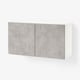 BESTÅ Corp poliţe/uşi, alb Kallviken/gri aspect beton, 120x42x64 cm