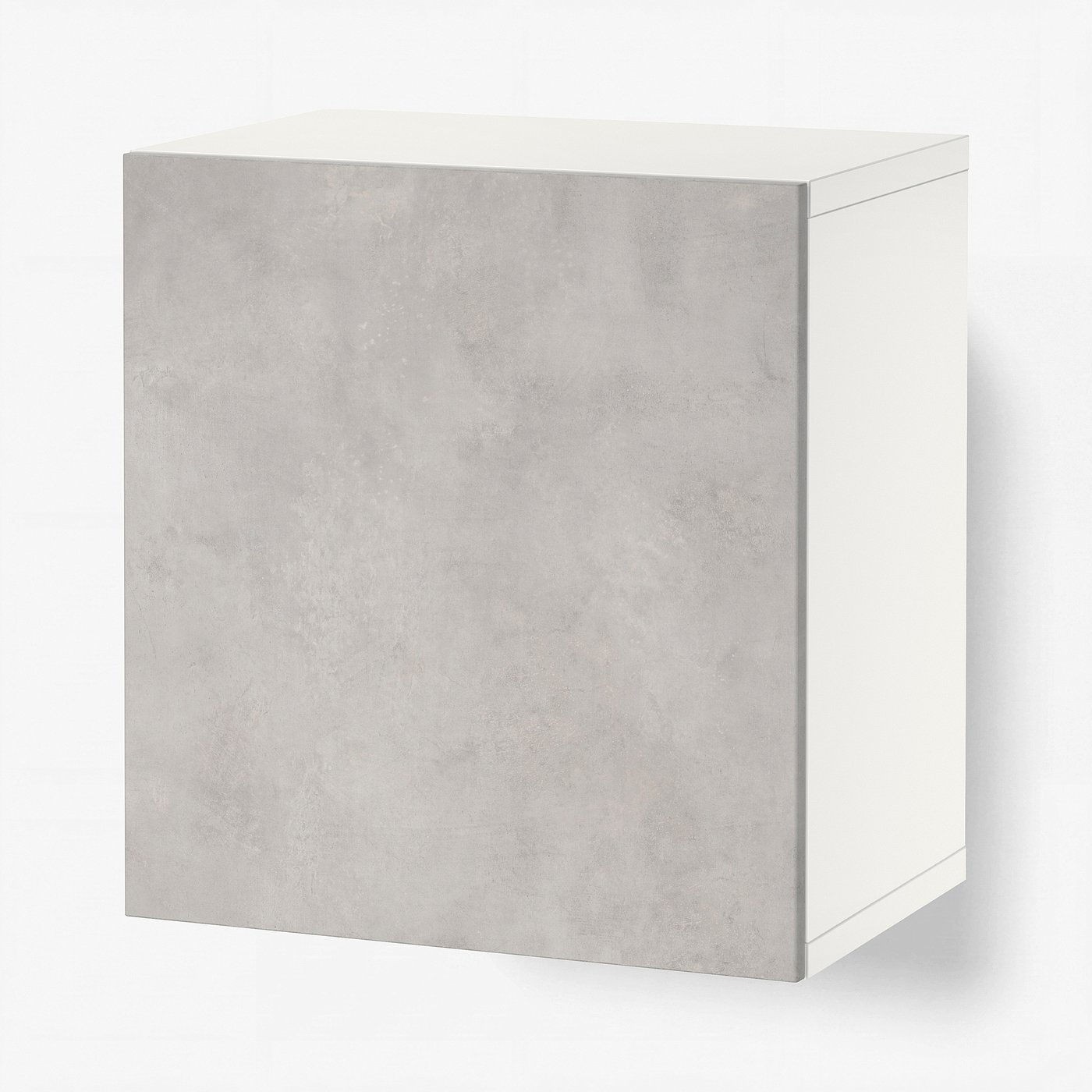 BESTÅ Etajeră cu uşă, alb/Kallviken gri, 60x42x64 cm