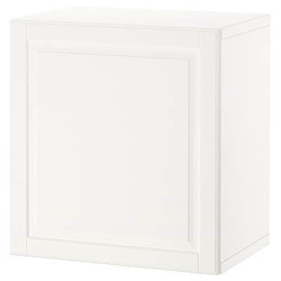 Unitate de depozitare cub alb BESTÅ. Design simplu, pătrat. Fabricat din materiale reciclate.