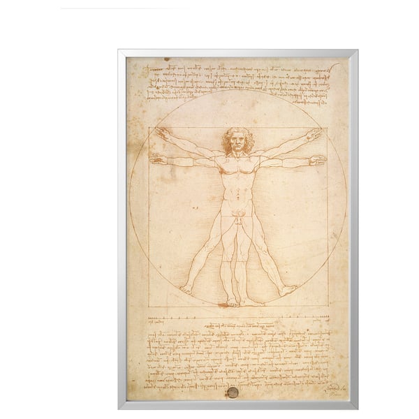 Cadru BJÖRKSTA: schiță leonardo, bej, dreptunghiular