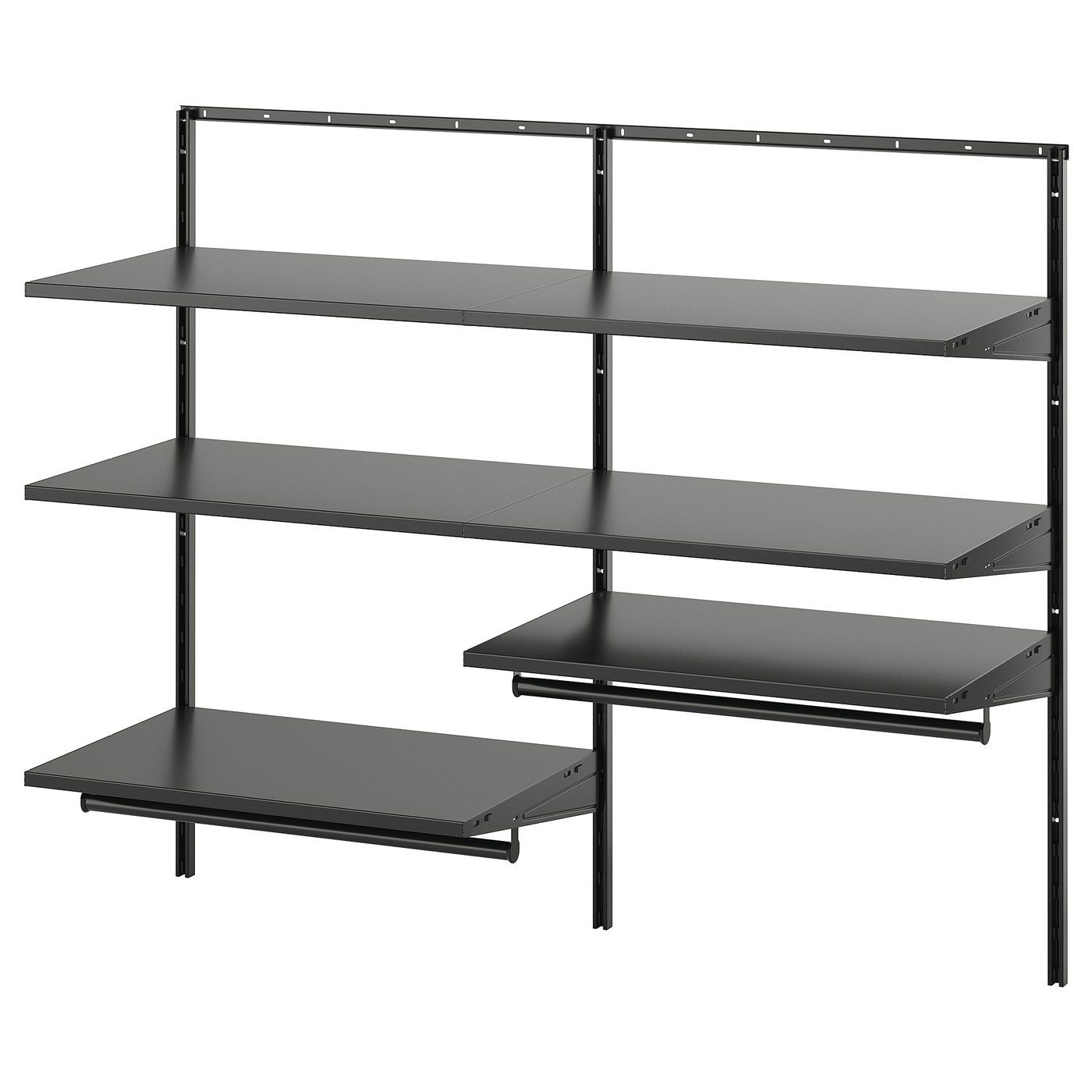 BOAXEL combinație dulap, antracit, 125x40x101 cm - IKEA
