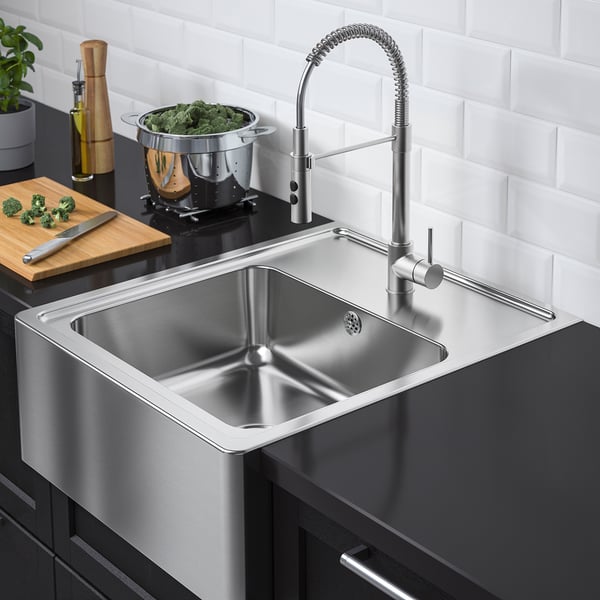 Bredsjon Cuvă Chiuvetă Cu Front Vizibil Inox Ikea