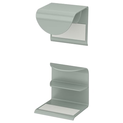 DRAGSMARK Mâner cu clips, gri-verde, 40 mm