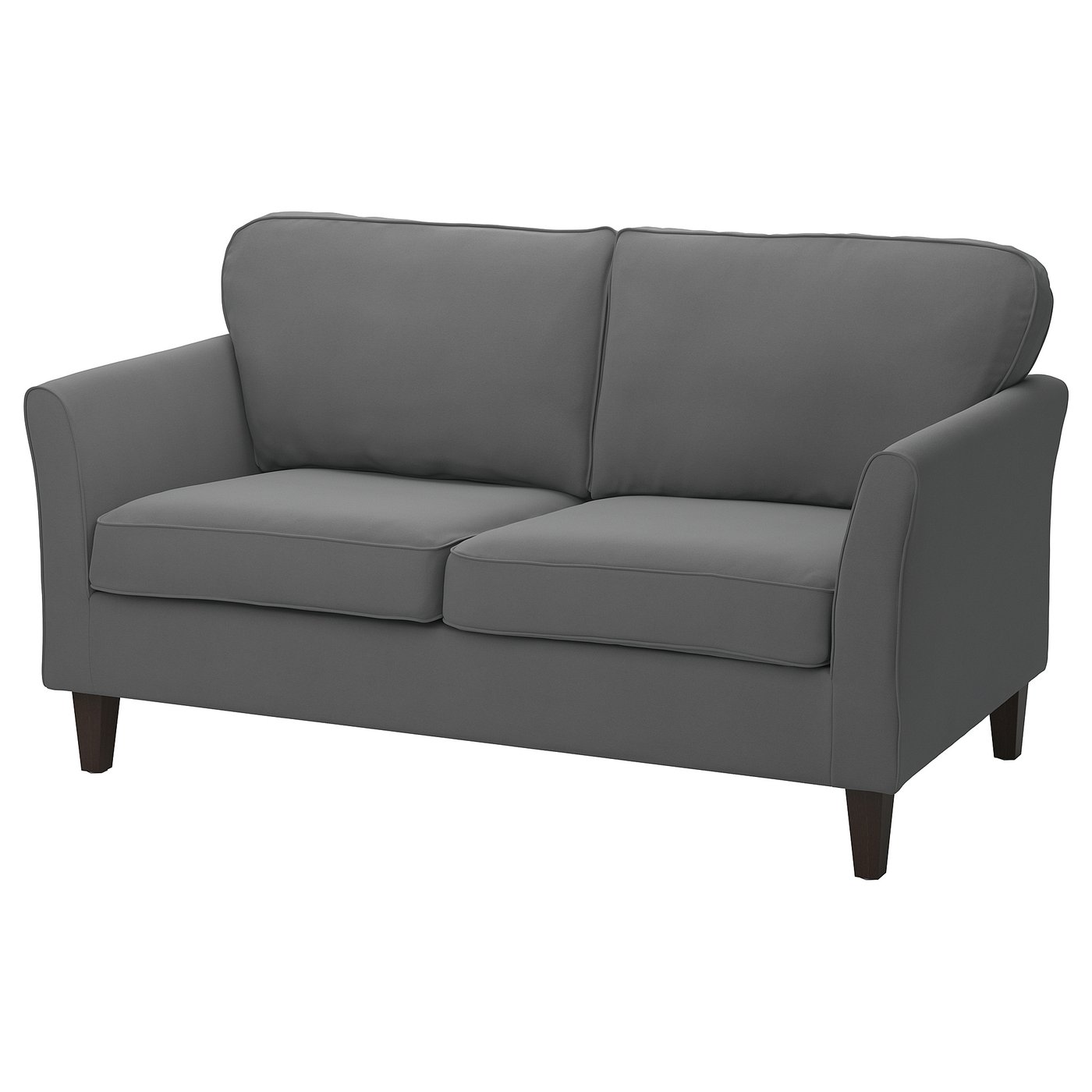 EKHOLMA canapea 2 locuri, Hakebo gri închis - IKEA