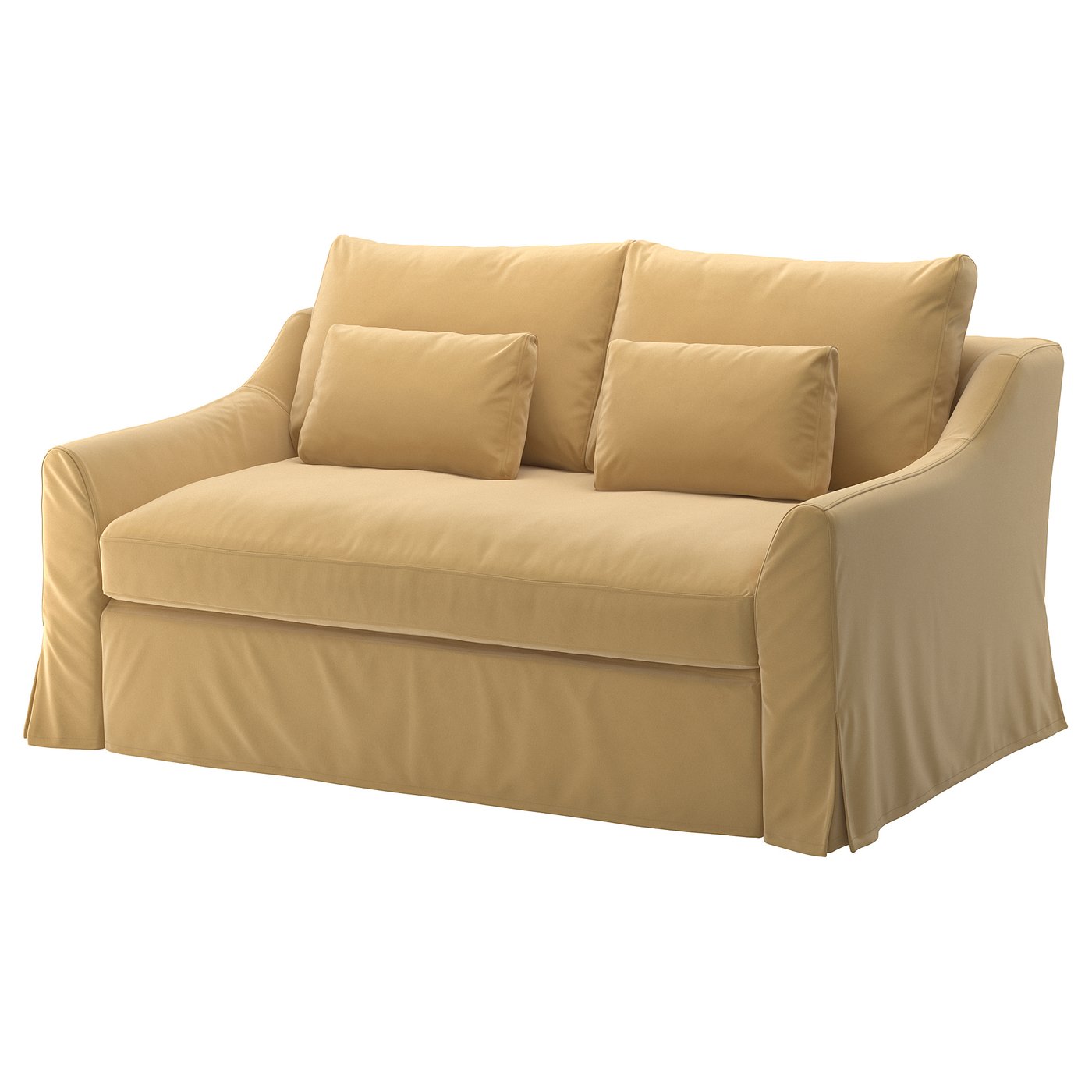 Farlov Canapea 2 Locuri Pat Djuparp Galben Bej Ikea