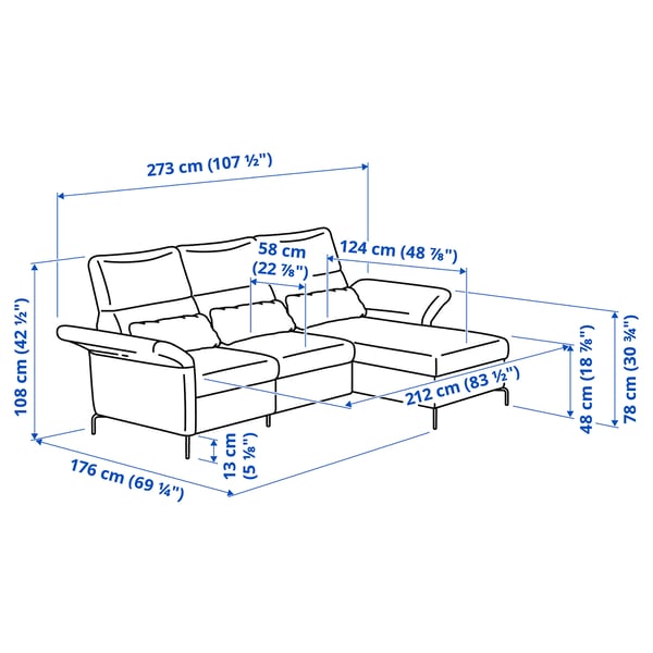 Ilustrație cu măsurători pentru produs: FAMMARP.