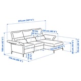 Ilustrație cu măsurători pentru produs: FAMMARP.