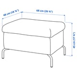 Ilustrație cu măsurători pentru produs: FAMMARP.