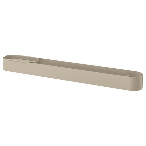 Suport pentru prosoape FLORSJÖN, bej, dreptunghiular, oțel, design minimalist.
