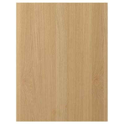 Panou din lemn de stejar FORSBACKA, culoare naturala, finisaj furnir, suprafata plana, design cald din lemn.