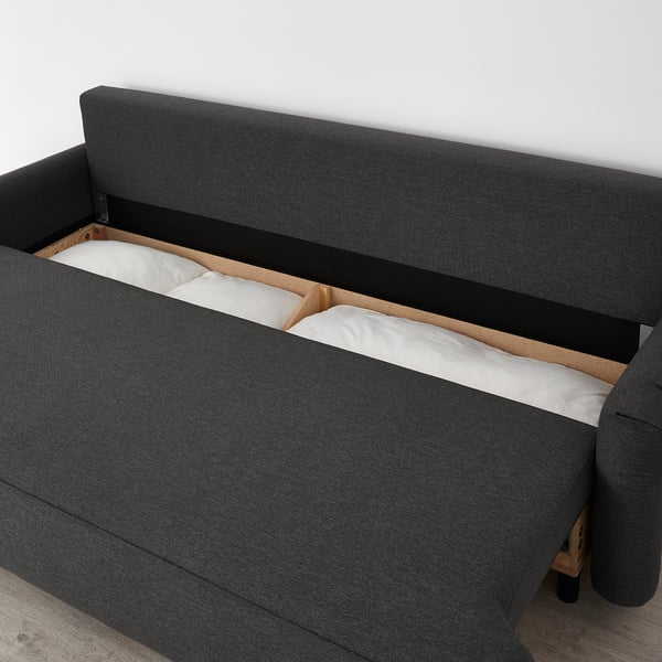 Grimhult Canapea Extensibilă 3 Locuri Gri Inchis Ikea