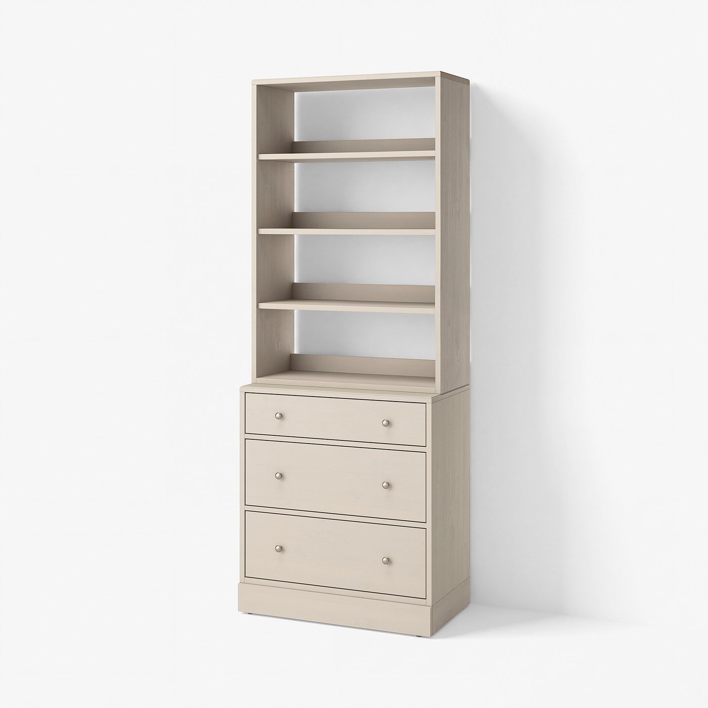 HAVSTA Ansamblu depozitare, gri-bej, 81x47x212 cm