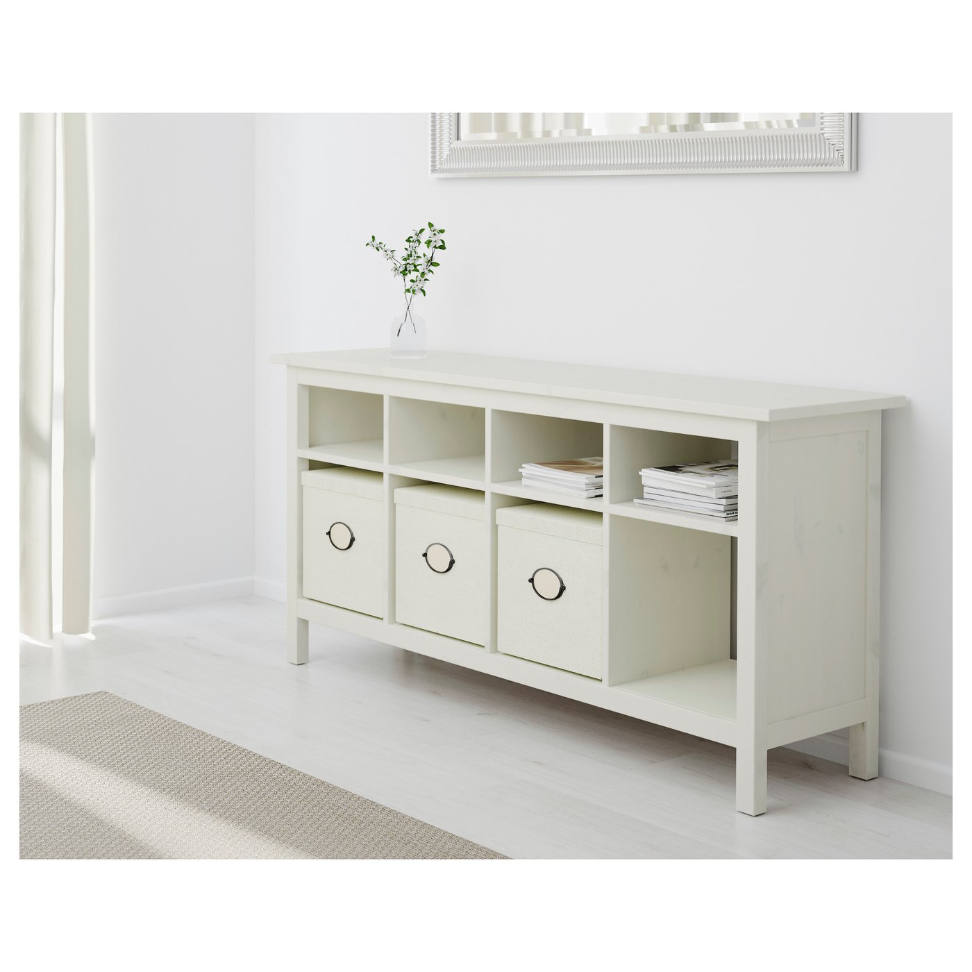 Hemnes Masă Auxiliară Vpst Alb 157x40 Cm Ikea