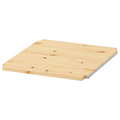 Raft din lemn IVAR, maro deschis, dreptunghiular, simplu.