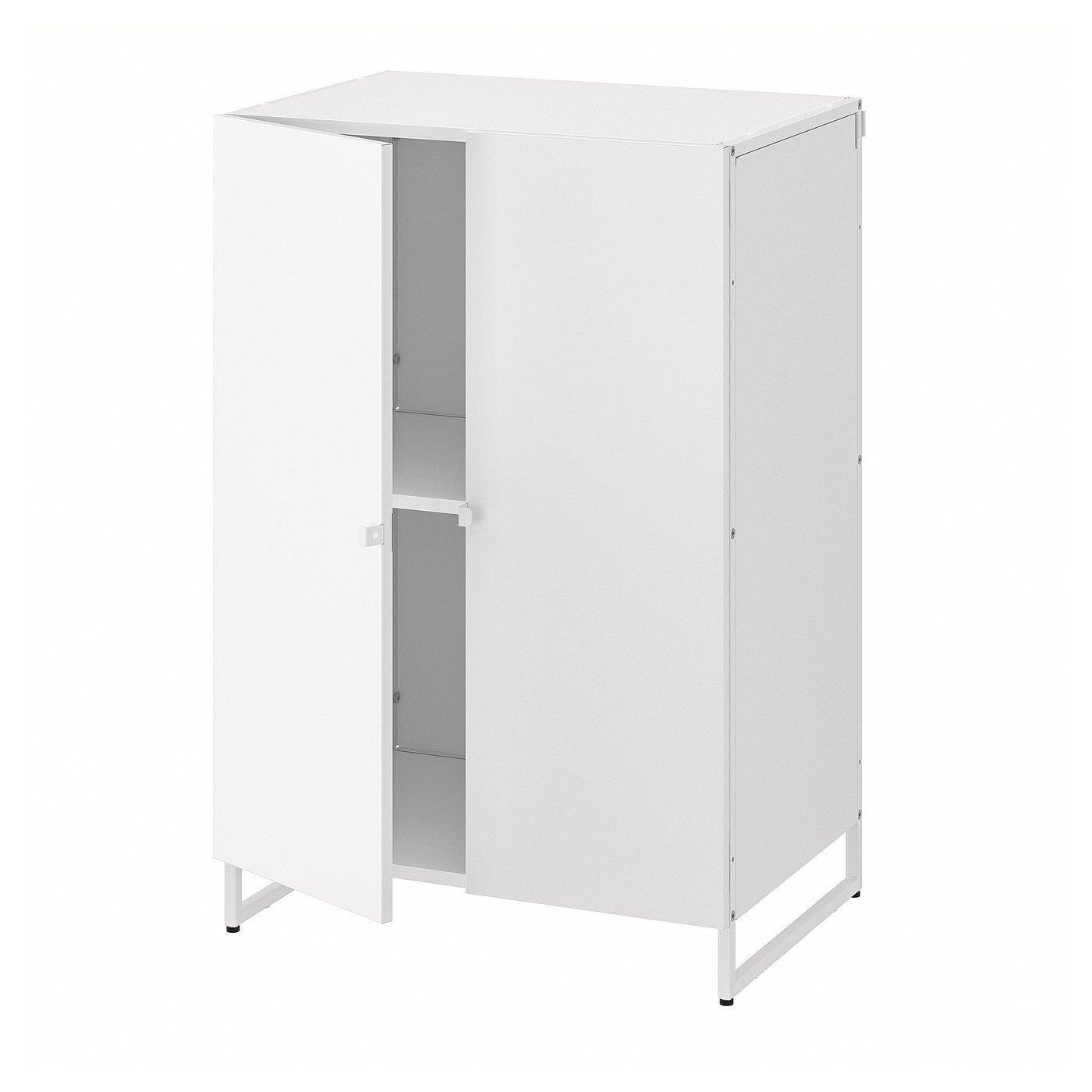 JOSTEIN etajeră cu uşi, interior/exterior/alb, 61x44x90 cm - IKEA