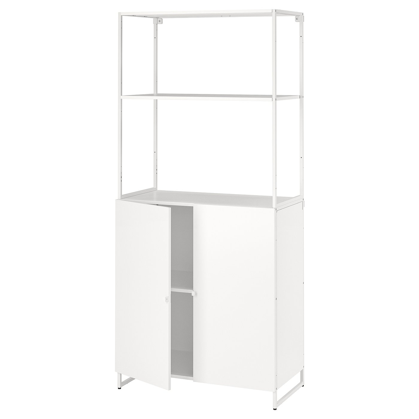 JOSTEIN etajeră cu uşi, interior/exterior/alb, 81x44x180 cm - IKEA