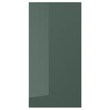Dulap de bucătărie verde lucios KALLARP, dreptunghiular, design modern elegant.