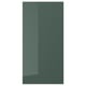 Dulap de bucătărie verde lucios KALLARP, dreptunghiular, design modern elegant.
