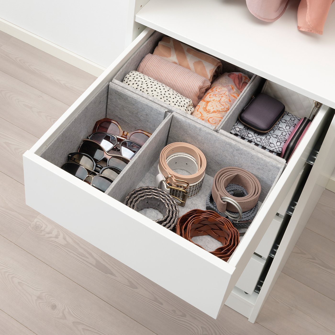 KOMPLEMENT Set 4 cutii, gri, 40x54 cm - IKEA
