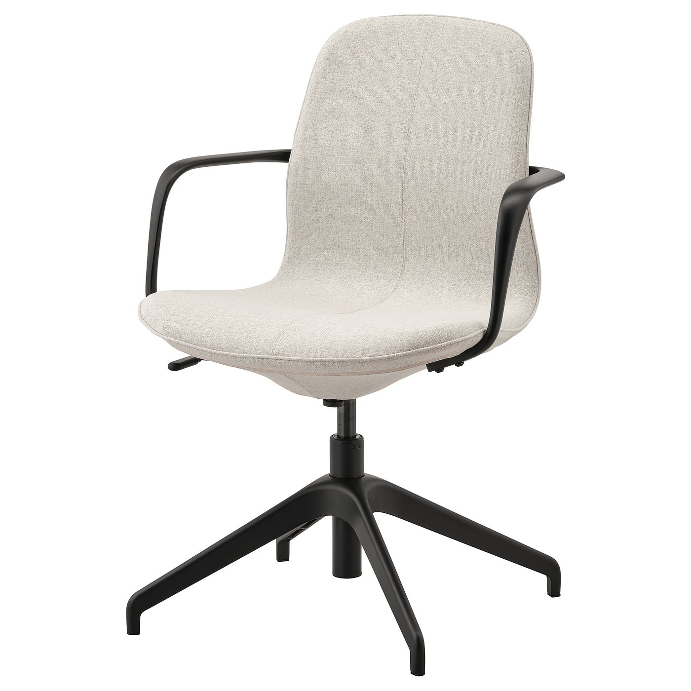Langfjall Scaun De Conferinţă Cu Braţe Gunnared Bej Negru Ikea