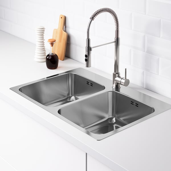 Langudden Chiuvetă Incorporată 2 Cuve Inox Ikea
