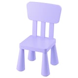 Scaun pentru copii MAMMUT violet deschis, design simplu, din plastic.