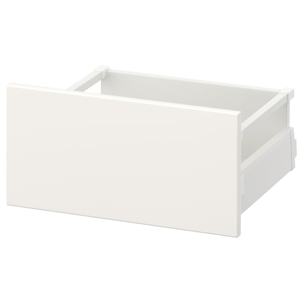 Sertar alb MAXIMERA, design elegant și modern, suporturi din oțel și fund din PAL.