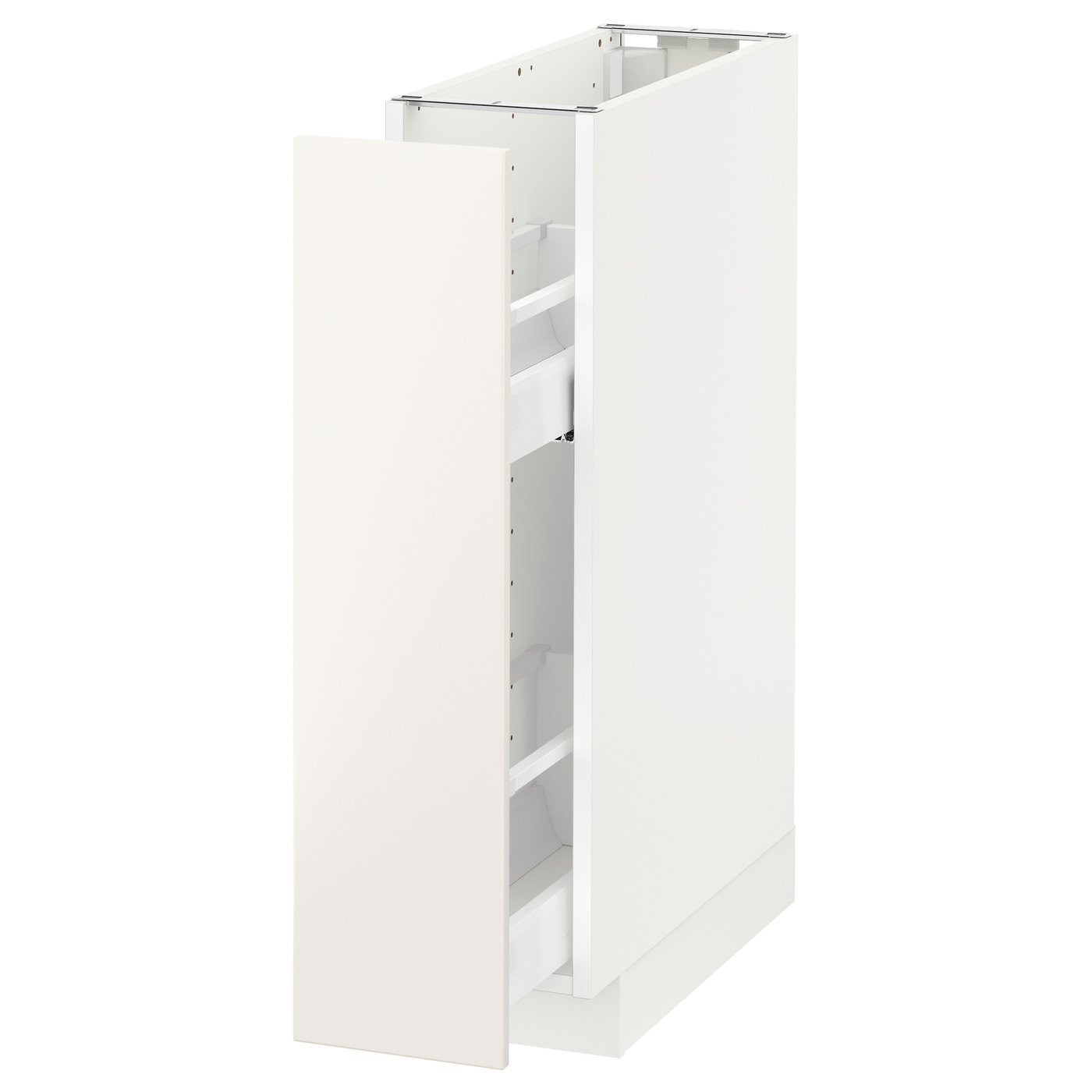 METOD corp bază/accesorii int culisante, alb/Veddinge alb, 20x60